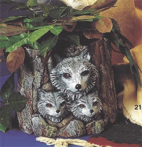 置物  scope Art Flora 2170 Wolf Planter